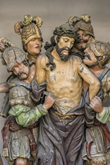 Europe, Portugal, Guimaraes, detail of stations of the cross Europe, Portugal, Guimaraes, detail of stations of the cross
