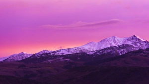 Evening light over the Sierra crest above Bridgeport, California USA Evening light over the Sierra crest above Bridgeport, California USA