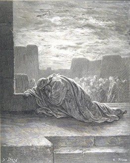 Ezra in prayer, Gustav Dore engaving. Copyright:Ancient Art & Architecture Collection Ezra in prayer, Gustav Dore engaving. Copyright:Ancient Art & Architecture Collection