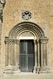 Images Dated 6th September 2008: Facade of Santa Maria Maggiore Church, Tuscania, Viterbo Province, Latium, Italy