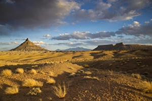 Factory Butte in the Upper Blue Hills near Hanksville, Utah, USA Factory Butte in the Upper Blue Hills near Hanksville, Utah, USA