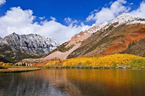 Fall color and early snow at North Lake, Inyo National Forest, Sierra Nevada Mountains Fall color and early snow at North Lake, Inyo National Forest, Sierra Nevada Mountains