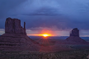 The famous red rock Mittens in Monument Valley Tribal Park of the Navajo Nation, AZ The famous red rock Mittens in Monument Valley Tribal Park of the Navajo Nation, AZ
