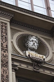 Finland, Helsinki, Ateneum Museum detail, bust of Phidias, sculptor from ancient Greece Finland, Helsinki, Ateneum Museum detail, bust of Phidias, sculptor from ancient Greece