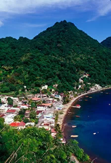 Images Dated 20th January 2006: Fishing village of Soufriere, Southern Coast, Dominica, Caribbean