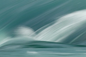 Flowing turquoise water, Salto Grande waterfall, Torres del Paine National Park, Chile Flowing turquoise water, Salto Grande waterfall, Torres del Paine National Park, Chile