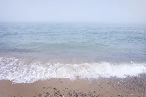Fog over Lake Superior at Whitefish Point. Upper Peninsula, Michigan Fog over Lake Superior at Whitefish Point. Upper Peninsula, Michigan