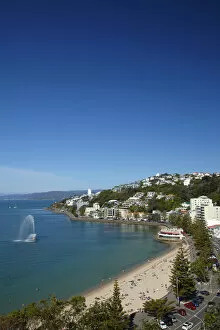 Images Dated 16th December 2014: Fountain, Oriental Bay, Wellington, North Island, New Zealand