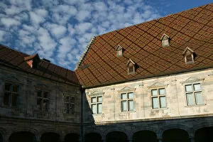 Images Dated 9th February 2005: FRANCE-Jura-Doubs-BESANCON: Palais Granville Courtyard (b.1542)