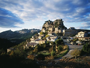France, La Roque-Alric, Vaucluse, Provence-Alpes-Cote d'Azur, View of village France, La Roque-Alric, Vaucluse, Provence-Alpes-Cote d'Azur, View of village