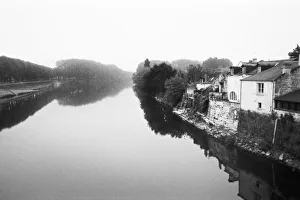 FRANCE, Touraine, The Loire: CHINON View of the River Vienne FRANCE, Touraine, The Loire: CHINON View of the River Vienne