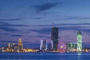 Georgia, Batumi. City skyline from the Black Sea Georgia, Batumi. City skyline from the Black Sea