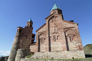 Georgia, Telavi. Gremi Monastery and the surrounding buildings Georgia, Telavi. Gremi Monastery and the surrounding buildings