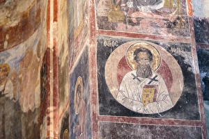 Georgia, Telavi. Religious artwork at Gremi Monastery Georgia, Telavi. Religious artwork at Gremi Monastery