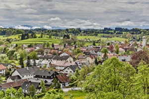 Germany, Andechs, View of Andechs from Andechs Monastery Germany, Andechs, View of Andechs from Andechs Monastery