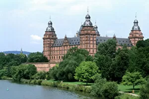 Images Dated 30th June 2006: Germany Aschaffenburg Famous Johannisburg Palace by Rhine River