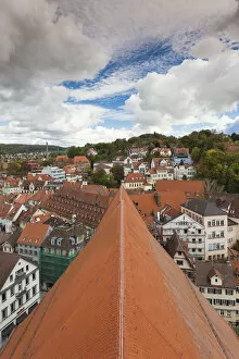 Images Dated 21st October 2014: Germany, Baden-Wurttemburg, Tubingen, elevated town view