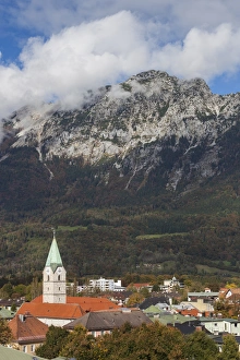 Germany, Bavaria, Bad Reichenhall, elevated town view Germany, Bavaria, Bad Reichenhall, elevated town view