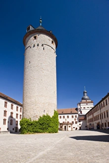 GERMANY, Bavaria, Bayern, Wurzburg. Festung Marienberg fortress tower GERMANY, Bavaria, Bayern, Wurzburg. Festung Marienberg fortress tower