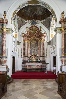 Images Dated 8th October 2014: Germany, Bavaria, Fussen, Heilige Geist Spitalkirche church, interior