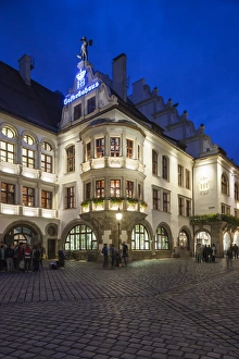 Germany, Bavaria, Munich, Hofbrauhaus, oldest beerhall in Munich, built in 1644, exterior Germany, Bavaria, Munich, Hofbrauhaus, oldest beerhall in Munich, built in 1644, exterior