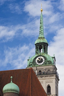 Germany, Bavaria, Munich, Peterskirche, church tower Germany, Bavaria, Munich, Peterskirche, church tower