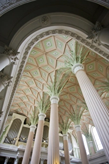 GERMANY, Sachsen, Leipzig. Nikolaikirche church, interior GERMANY, Sachsen, Leipzig. Nikolaikirche church, interior