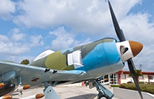 Giron Cuba at Bay of Pigs Museum heroes and US conquest with airplane from war Giron Cuba at Bay of Pigs Museum heroes and US conquest with airplane from war