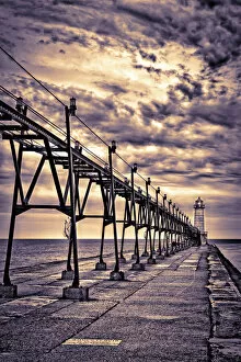 Michigan Gallery: Grand Haven lighthouse and pier, Grand Haven, Michigan