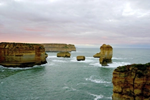 Great Ocean Road, Australia. The twelve apostles, a natural rock formation along Great Ocean Road, Australia. The twelve apostles, a natural rock formation along