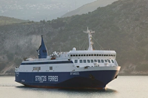 GREECE-Ionian Islands-KEFALONIA-Argostoli: Greek Island Ferry / Argostoli Bay GREECE-Ionian Islands-KEFALONIA-Argostoli: Greek Island Ferry / Argostoli Bay