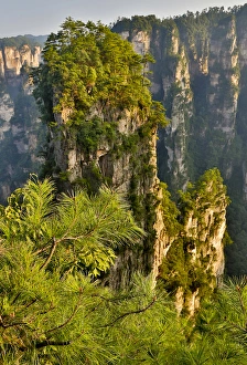 Hallelujah Mountains, Wulingyuan District, Landscape and many peaks on display Hallelujah Mountains, Wulingyuan District, Landscape and many peaks on display