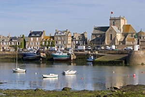 The harbor at the village of Barfleur in the region of Basse-Normandie, France The harbor at the village of Barfleur in the region of Basse-Normandie, France