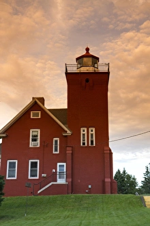 The Two Harbors Lighthouse overlooking Agate Bay on Lake Superior located in Two Harbors The Two Harbors Lighthouse overlooking Agate Bay on Lake Superior located in Two Harbors