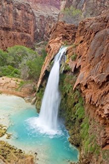 Havasu Falls on the Havasupai Reservation in Arizona, USA Havasu Falls on the Havasupai Reservation in Arizona, USA