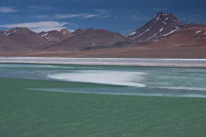 High in the Andes Mountains in Chile, near the border with Argentina, at 13, 800 feet of elevation High in the Andes Mountains in Chile, near the border with Argentina, at 13, 800 feet of elevation
