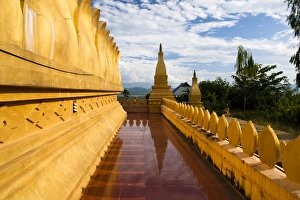 The hilltop stupa temple above Luang Namtha, Laos The hilltop stupa temple above Luang Namtha, Laos