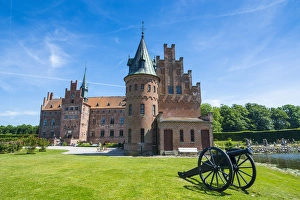 Historic cannon before Castle Egeskov, Denmark Historic cannon before Castle Egeskov, Denmark