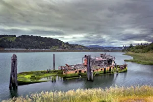 Historic shipwreck, Mary D. Hume, a National Register of Historic Places, Gold Beach, Oregon Historic shipwreck, Mary D. Hume, a National Register of Historic Places, Gold Beach, Oregon