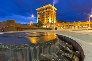 The historic Wilma Theatre building at dusk in downtown Missoula, Montana, USA The historic Wilma Theatre building at dusk in downtown Missoula, Montana, USA