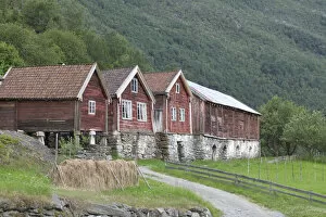 Images Dated 2nd January 2004: Historical building at Otterness Farm Over looking Flam, Flam norway is nestled in