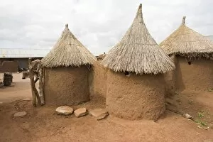 Images Dated 31st July 2005: Homes, Bowku Village, Ghana, Africa. (NGO Restrictions May Apply)