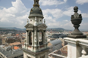 HUNGARY-Budapest: City View & basilica tower from St. Stephens Basilica HUNGARY-Budapest: City View & basilica tower from St. Stephens Basilica