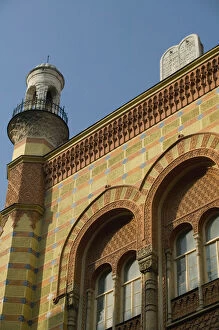 Images Dated 12th May 2004: HUNGARY-Budapest: Pest- Rumbach Synagogue (b.1872) - designed by Otto Wagner