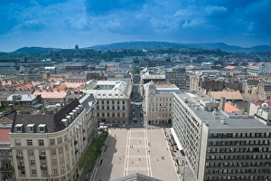 HUNGARY-Budapest: Szent Istvan ter (Square) from St. Stephens Basilica HUNGARY-Budapest: Szent Istvan ter (Square) from St. Stephens Basilica