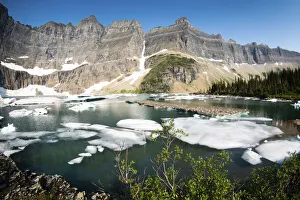 Iceberg Lake, Glacier National Park, Montana, USA Iceberg Lake, Glacier National Park, Montana, USA