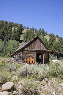 ID, Custer, (1880s gold mining town) Miners Cabin ID, Custer, (1880s gold mining town) Miners Cabin