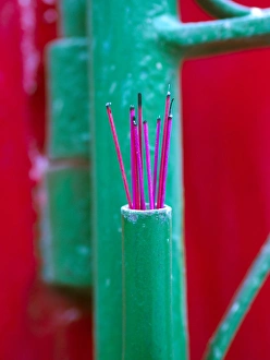 Incense sticks outside a home in Hoi An, Vietnam Incense sticks outside a home in Hoi An, Vietnam