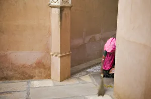 India, Rajasthan. Woman sweeping. Credit as: Jim Nilsen / Jaynes Gallery / DanitaDelimont India, Rajasthan. Woman sweeping. Credit as: Jim Nilsen / Jaynes Gallery / DanitaDelimont