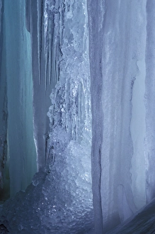 Inside an Ice Cave Looking Out; Pictured Rocks National Lakeshore; Munising, MICHIGAN Inside an Ice Cave Looking Out; Pictured Rocks National Lakeshore; Munising, MICHIGAN